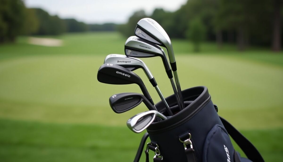 A close-up photo of the Inesis 100 Package Set on a golf course.